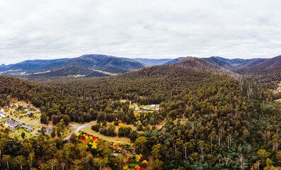 Sticker - View Over Marysville in Australia