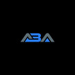 ABA letter logo abstract design. ABA unique design, ABA letter logo design on black background.
 ABA creative initials letter logo concept. ABA letter design. ABA letter design on black background. A 