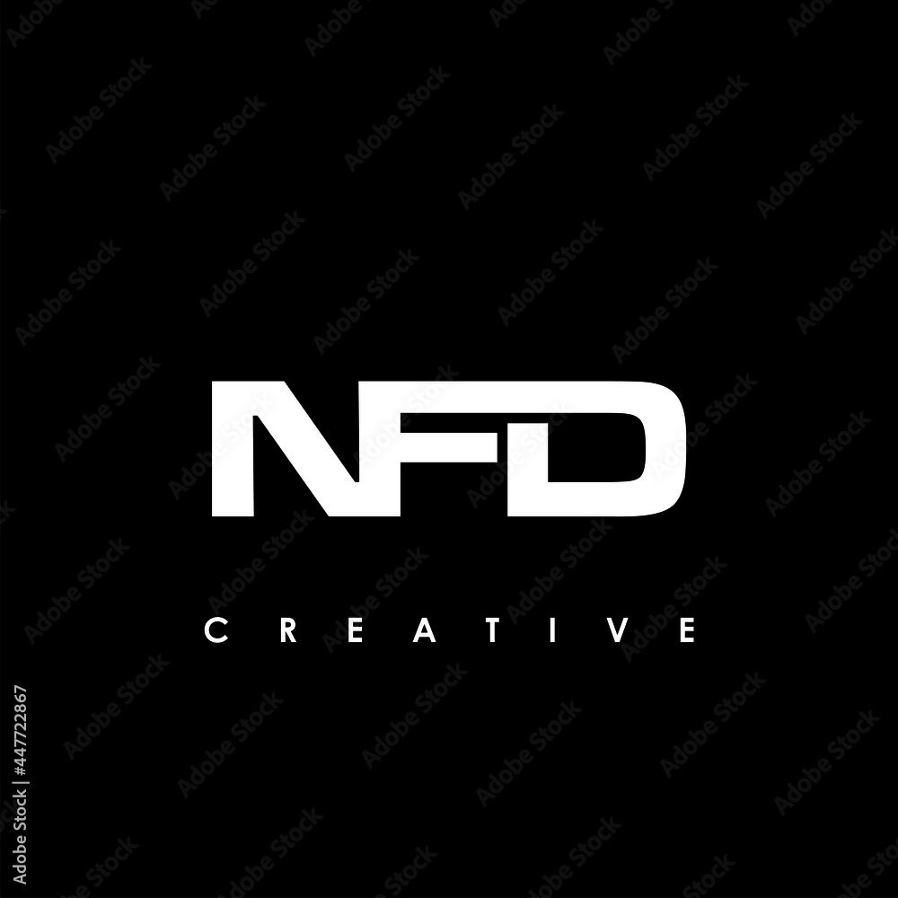 Nfd Signage NFD Letter Initial Logo Design Template Vector Illustration Stock ...