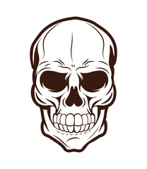 Sticker - Isolated skull head