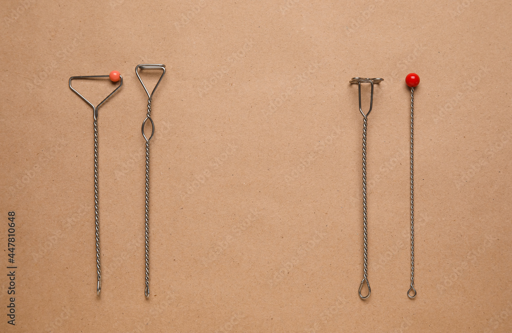 Logopedic tools for speech correction on color background