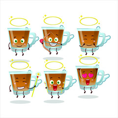 Wall Mural - Shaah hawash cartoon designs as a cute angel character. Vector illustration