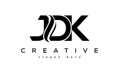 Letter JDK creative logo design vector	