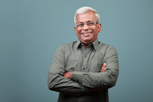 Portrait Of A Smiling Man Of Indian Ethnicity 