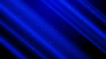 Wall Mural - Light gradient diagonal stripes blue abstract motion blurred Christmas background with particles as starry sky 4K UHD seamless video loop