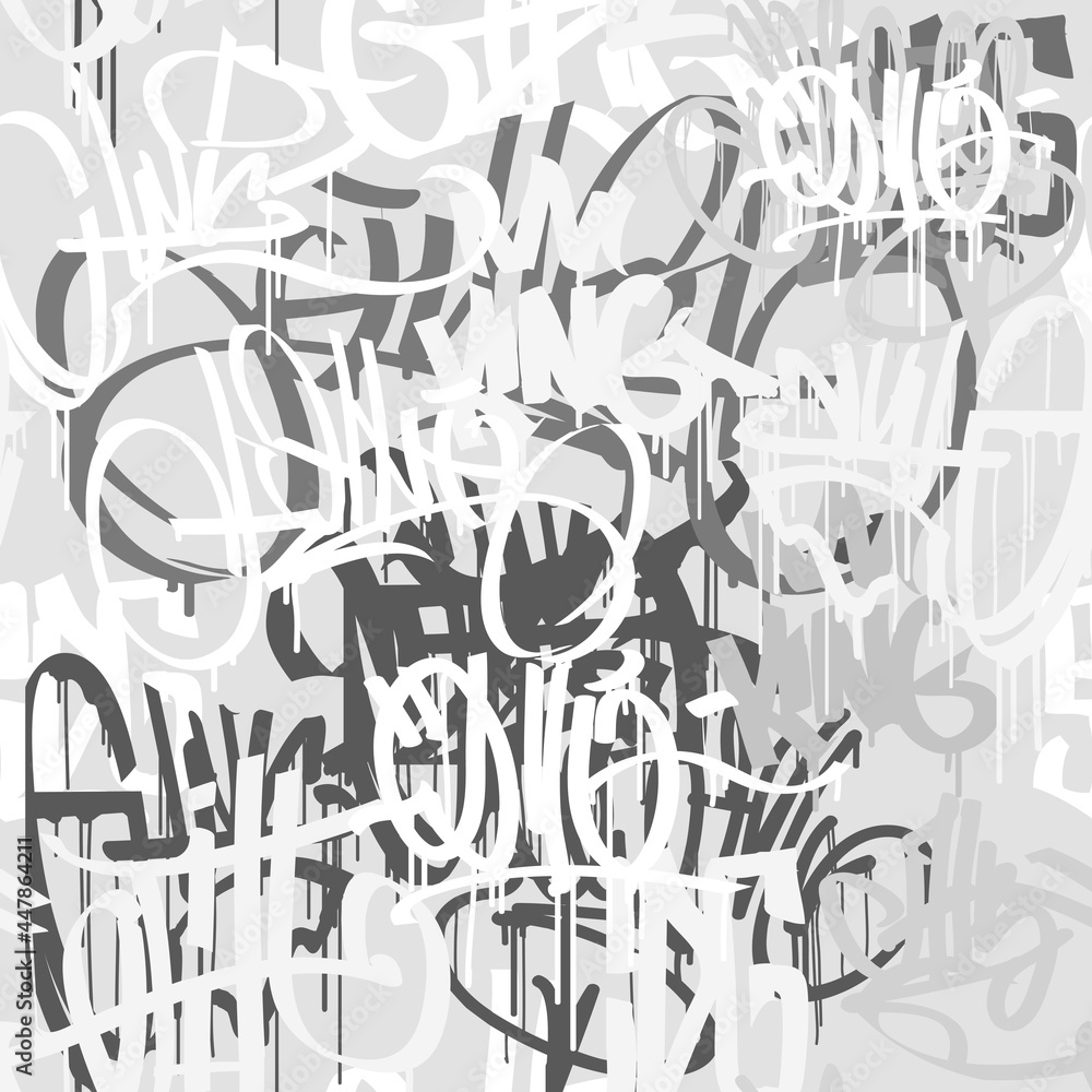 Vector de Stock Graffiti street art abstract hip hop tags - grey and ...