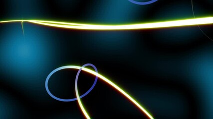 3d animated lines and curves abstract motion background