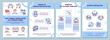 Human trafficking, smuggling and exploitation brochure template. Flyer, booklet, leaflet print, cover design with linear icons. Vector layouts for presentation, annual reports, advertisement pages