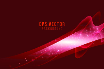 Red vector background abstract design for template banner