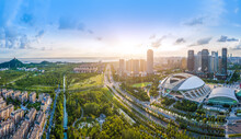 Aerial Photography Of Nantong Financial Center, Jiangsu
