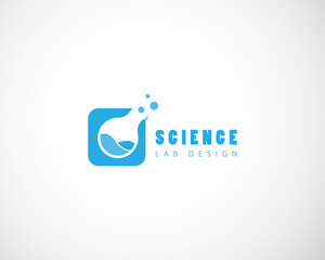 science logo creative lab icon web design concept