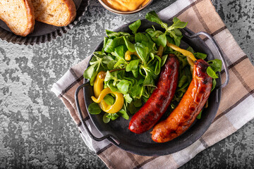 Wall Mural - Grilled spicy sausages