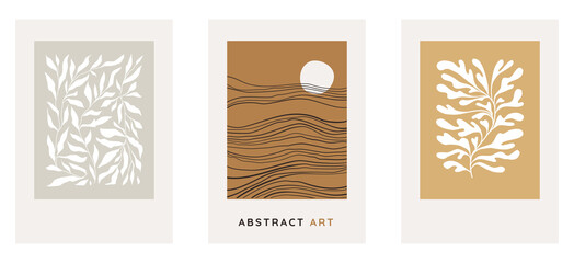 Wall Mural - Vector illustration collection - trendy abstract creative minimalist prints and compositions