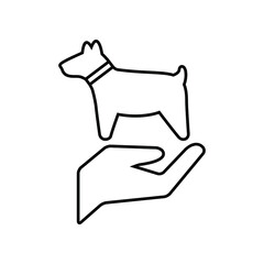 Sticker - Dog care icon