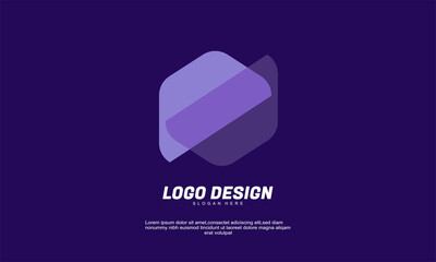 Poster - stock creative inspiration logo for company branding corporate multicolor and transparent design vector