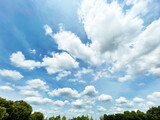 Fototapeta Na sufit - 晴天の空と雲