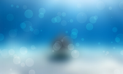 blue bokeh background