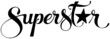 Superstar - custom calligraphy text