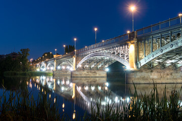 Canvas Print - Enrique Estevan bridge in Salamanca, Spain