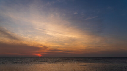 Wall Mural - sunset on the sea