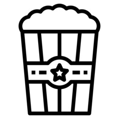 Sticker - popcorn