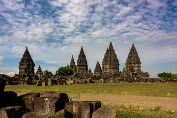 Wall Mural - Prambanan temple, Yogyakarta, Indonesia. The most beautiful Hindu temple in South East Asia.