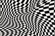 Abstract Distorted Checkered Background