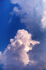 Wall Mural - dark, dense and magnificent, gray storm clouds