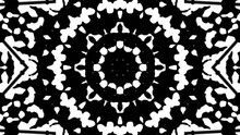 Abstract Black White Geometric Seamless Pattern Background. Abstract Stripes Kaleidoscope Loop. Fast Psychedelic Colorful Kaleidoscope VJ Background. Disco Abstract Background. Kaleidoscope Effect