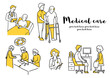 © きなこもち - 医療に関わる人たち_セット_色