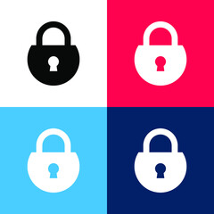 Lock icon. Lock icon vector. Lock icon vector illustration. lock icon flat and modern.