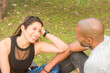 © Iván Moreno - Sportswoman taking a break with her sportsboyfriend after a strenuous workout