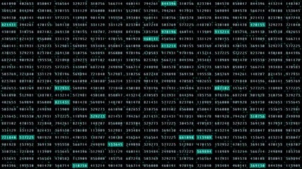 Leinwandbilder - HUD Binary Computer Coding Hacker Screen Number Cyber Technology Digital 4K Footage