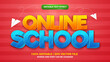 © agungkreatif - online school comic game editable text effect style template