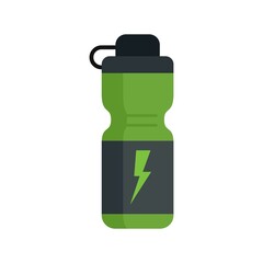 Canvas Print - Boost energy drink icon flat isolated vector