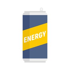 Poster - Sport energy drink icon flat isolated vector