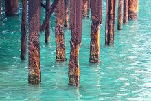 Rusty Piles In The Water