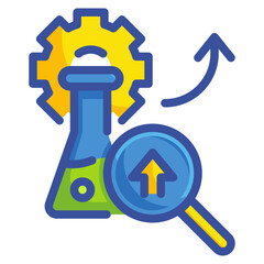 Wall Mural - r&d line icon