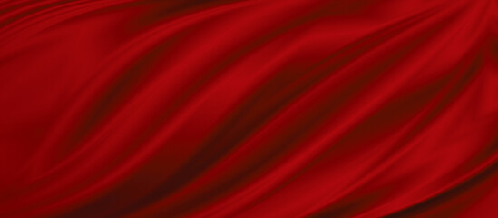 Wall Mural - Red fabric texture background illustration