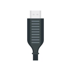 Wall Mural - Adapter cable icon flat isolated vector