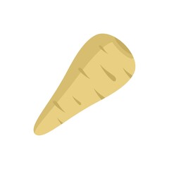 Poster - Spice parsnip icon flat isolated vector