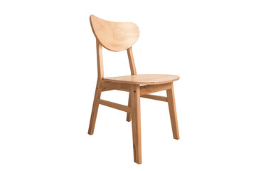 wooden chair isolated on white include clipping path 