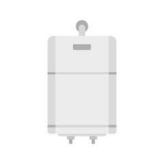 Wall Mural - Central boiler icon flat isolated vector