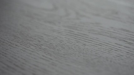 Wall Mural - Slow motion handheld shot of white oak board closeup