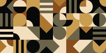 Seamless Pattern With Abstract Geometric Shapes 