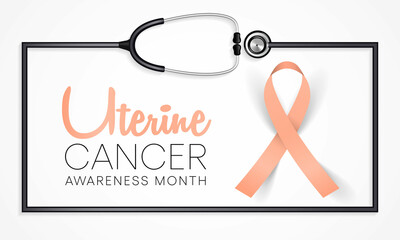 Uterine Cancer awareness month is observed every year in September, it is a type of cancer that begins in the uterus. Vector illustration