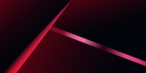 Wall Mural - Abstract black and red dimension layers background