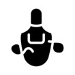 © sevector - welder apron glyph icon vector. welder apron sign. isolated contour symbol black illustration