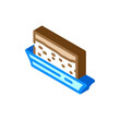 © sevector - cake dessert isometric icon vector. cake dessert sign. isolated symbol illustration