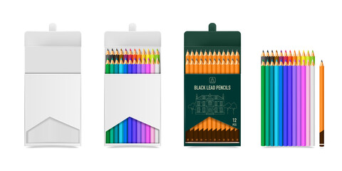 Canvas Print - Pencils Packaging Templates